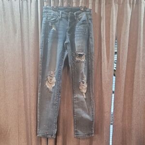 Judy Blue Distressed Skinny Jeans in Gray